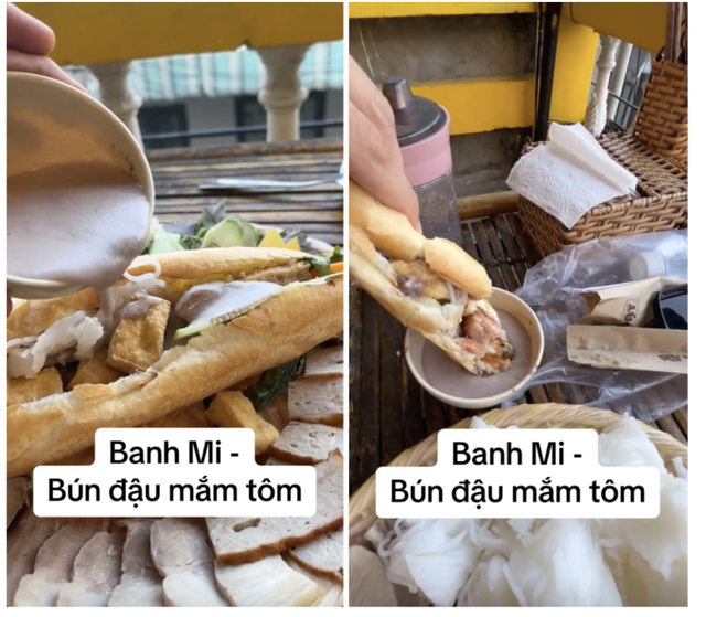 Nh&igrave;n như mắm t&ocirc;m nhưng kh&ocirc;ng phải mắm t&ocirc;m: M&oacute;n b&aacute;nh m&igrave; lạ ở Đống Đa b&aacute;n 800 chiếc mỗi ng&agrave;y - Ảnh 1.