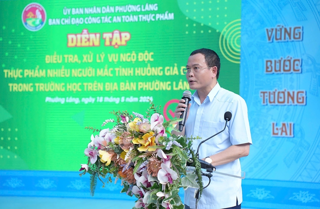 Phường Láng tổ chức diễn tập điều tra, xử trí vụ ngộ độc thực phẩm- Ảnh 2. Phường Láng tổ chức diễn tập điều tra, xử trí vụ ngộ độc thực phẩm- Ảnh 2.
