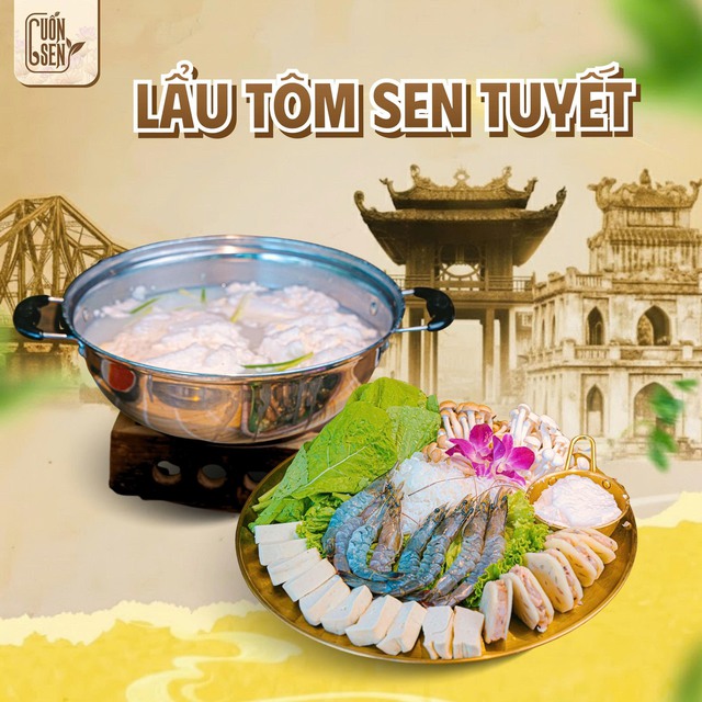 Lẩu t&ocirc;m sen tuyết: Kh&uacute;c giao hưởng vị gi&aacute;c mới mẻ từ t&ocirc;m s&uacute;, củ sen v&agrave; l&aacute; &eacute; miền Trung gọi mời thực kh&aacute;ch- Ảnh 4.