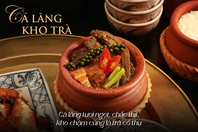 Cá lăng kho trà cổ thụ: Tinh hoa bếp Việt hòa quyện vị ngọt sông Đà và hương trà trăm năm giữa lòng Hà Nội- Ảnh 4. Cá lăng kho trà cổ thụ: Tinh hoa bếp Việt hòa quyện vị ngọt sông Đà và hương trà trăm năm giữa lòng Hà Nội- Ảnh 4.