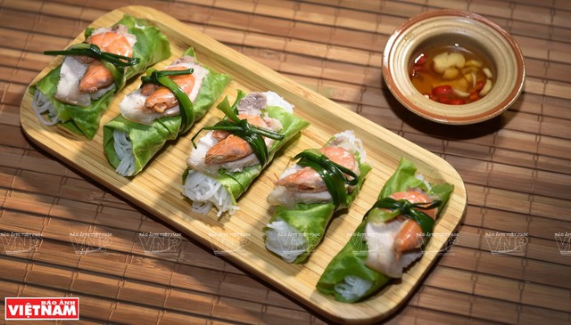 Diếp cuốn bỗng rượu: M&oacute;n ăn thanh nh&atilde; từng hiện diện trong m&acirc;m cỗ Kinh kỳ, g&oacute;i trọn n&eacute;t tinh tế của người Tr&agrave;ng An- Ảnh 6.