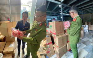 Niêm phong hàng chục thùng ô mai, kẹo dẻo "3 không" tại cơ sở đạt chuẩn ISO