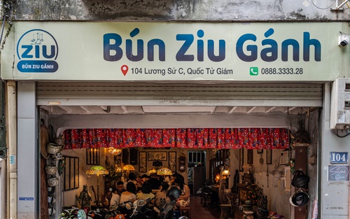 Bún Ziu Gánh - quán bún riêu "quý tộc" độc nhất vô nhị trong ngõ nhỏ Hà Nội