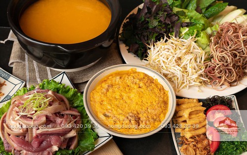 Lẩu cua dê Song Dương: Tinh hoa núi rừng Tây Bắc giữa lòng Hà Nội, ấm vị cua đồng, ngọt mềm thịt dê ré non